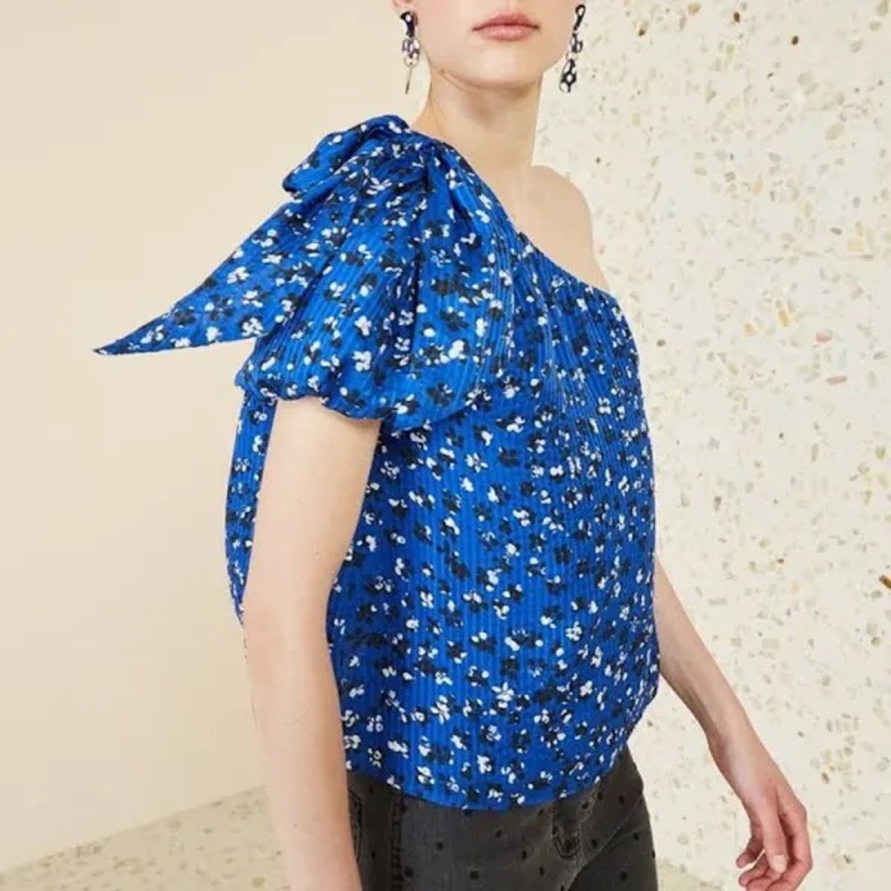 Ulla Johnson Femi Top, Floral Blouse off the Shoulder